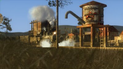 Train Simulator Classic screenshot of a detailed locomotive on a scenic route